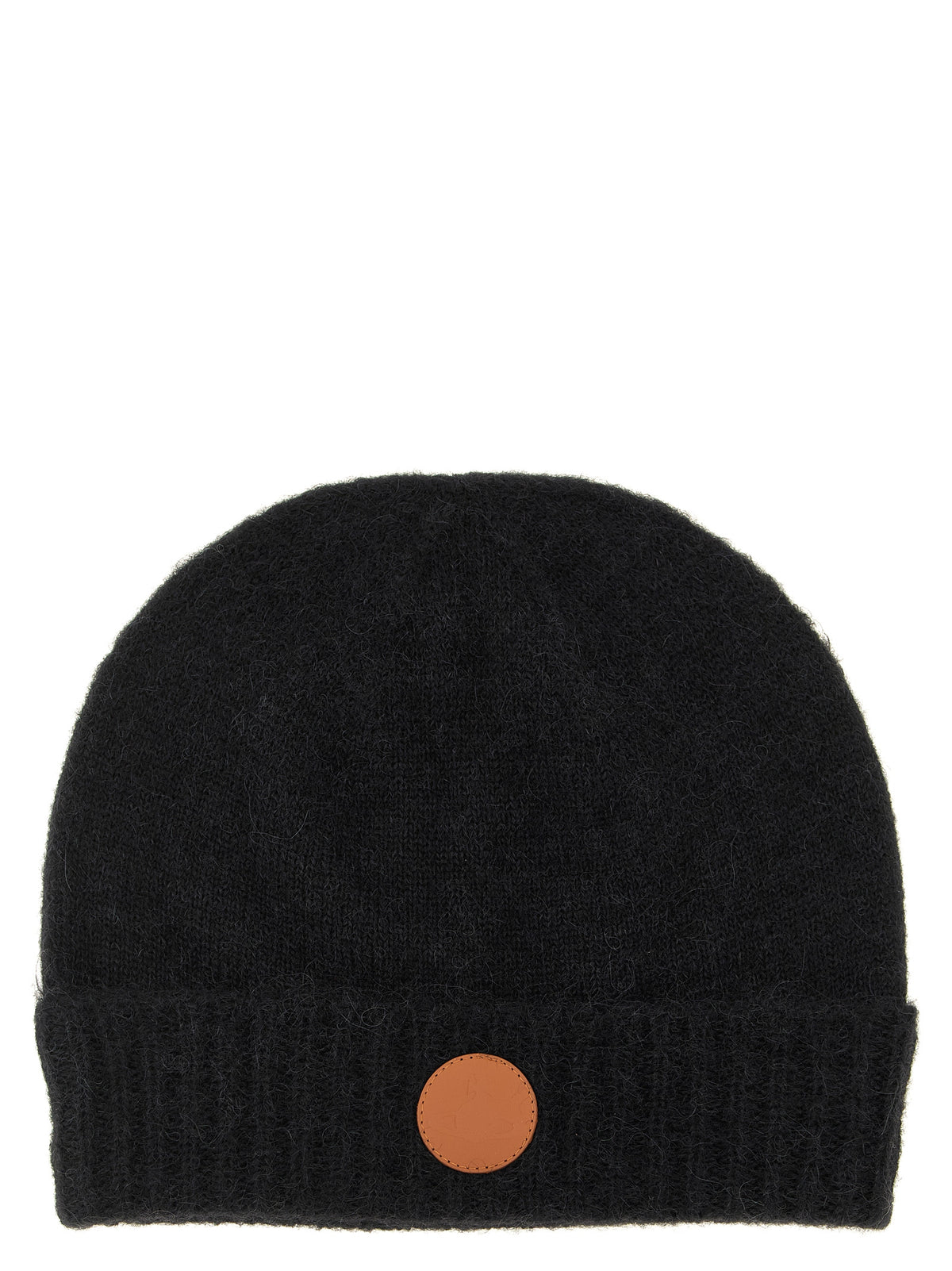 Indulge in the exquisite Vivienne Westwood Black Wool Beanie, a luxurious blend of alpaca and mohair, embodying timeless elegance and warmth for the discerning fashion connoisseur.