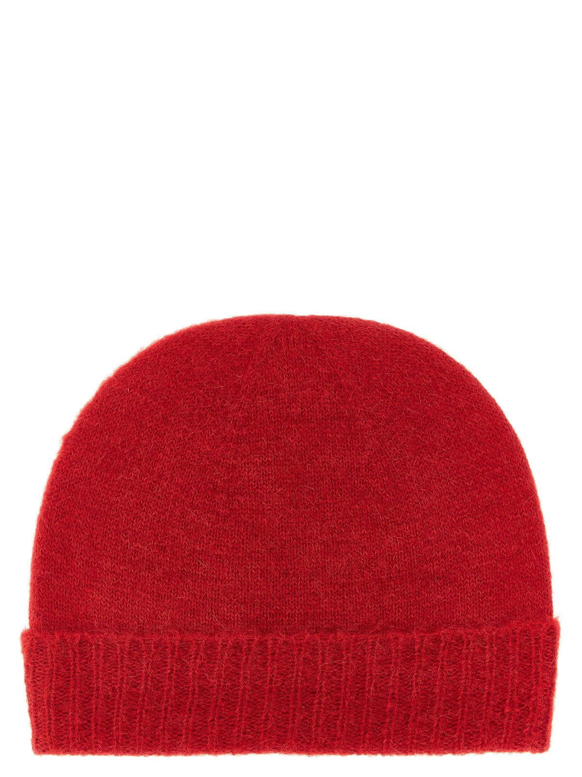Indulge in the Vivienne Westwood Red Wool Beanie, expertly crafted in Italy from a luxurious blend of alpaca wool and mohair, embodying timeless elegance and warmth.
