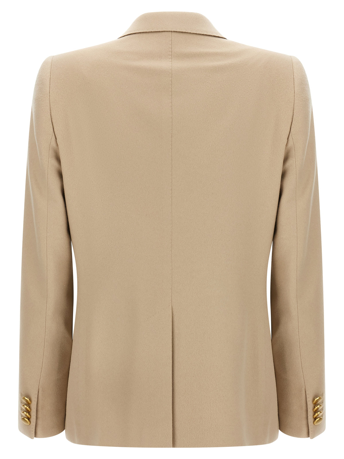 Experience the allure of the Tagliatore Beige Cashmere Blazer, a timeless masterpiece crafted from pure cashmere, embodying refined elegance and luxurious sophistication.