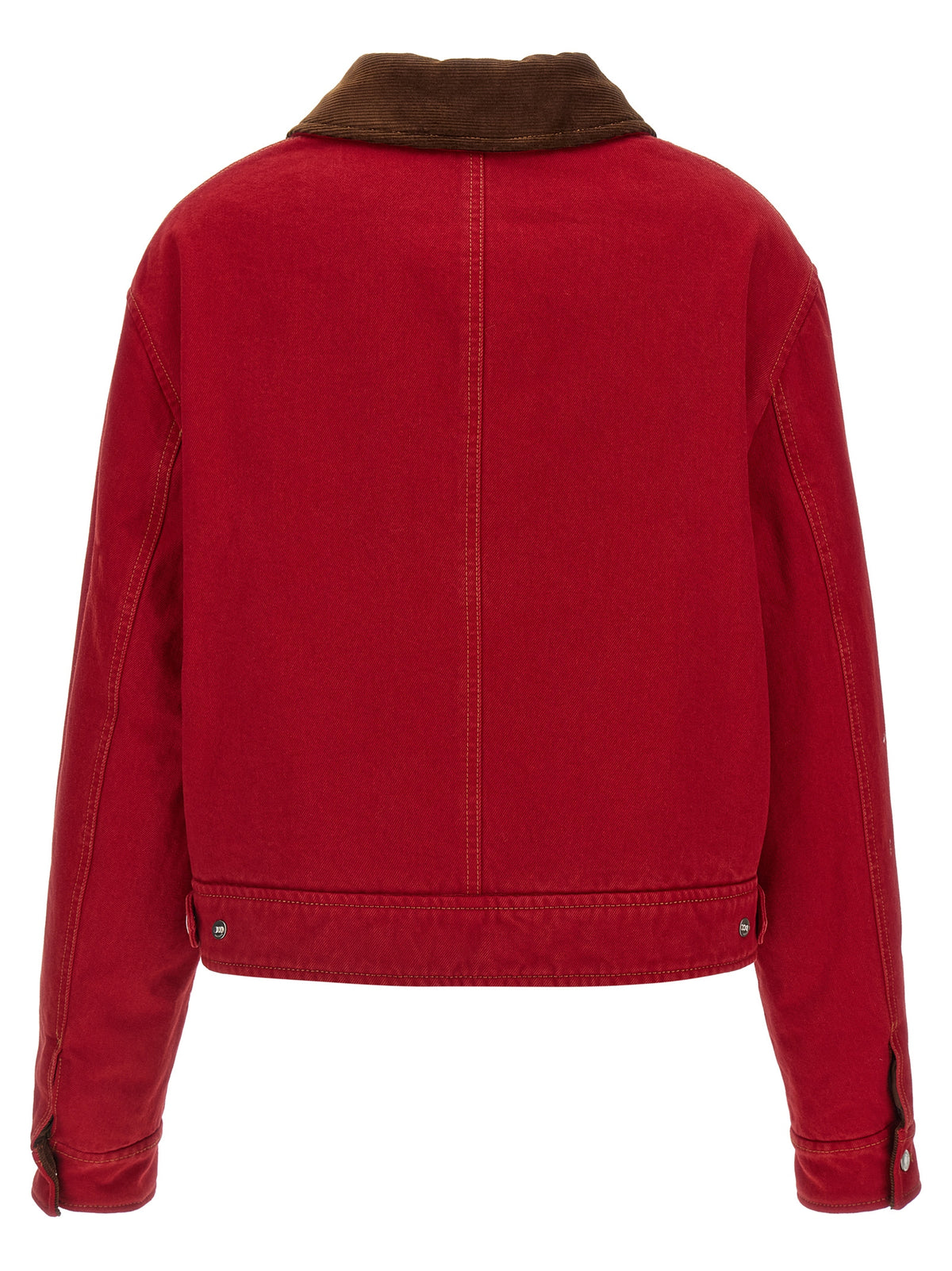 Elevate your wardrobe with the Ami Paris Red Cotton Biker Jacket, a fusion of exquisite craftsmanship and bold style, perfect for those who embody elegance and confidence.
