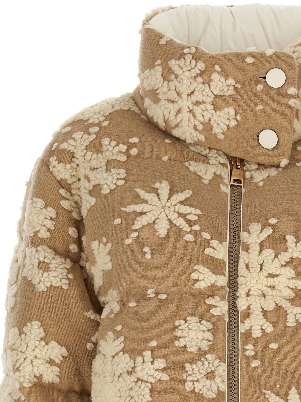 Indulge in the exquisite Herno Beige Polyester Full-Length Jacket, a masterpiece of technical craftsmanship, perfect for those who appreciate luxury and sophistication.