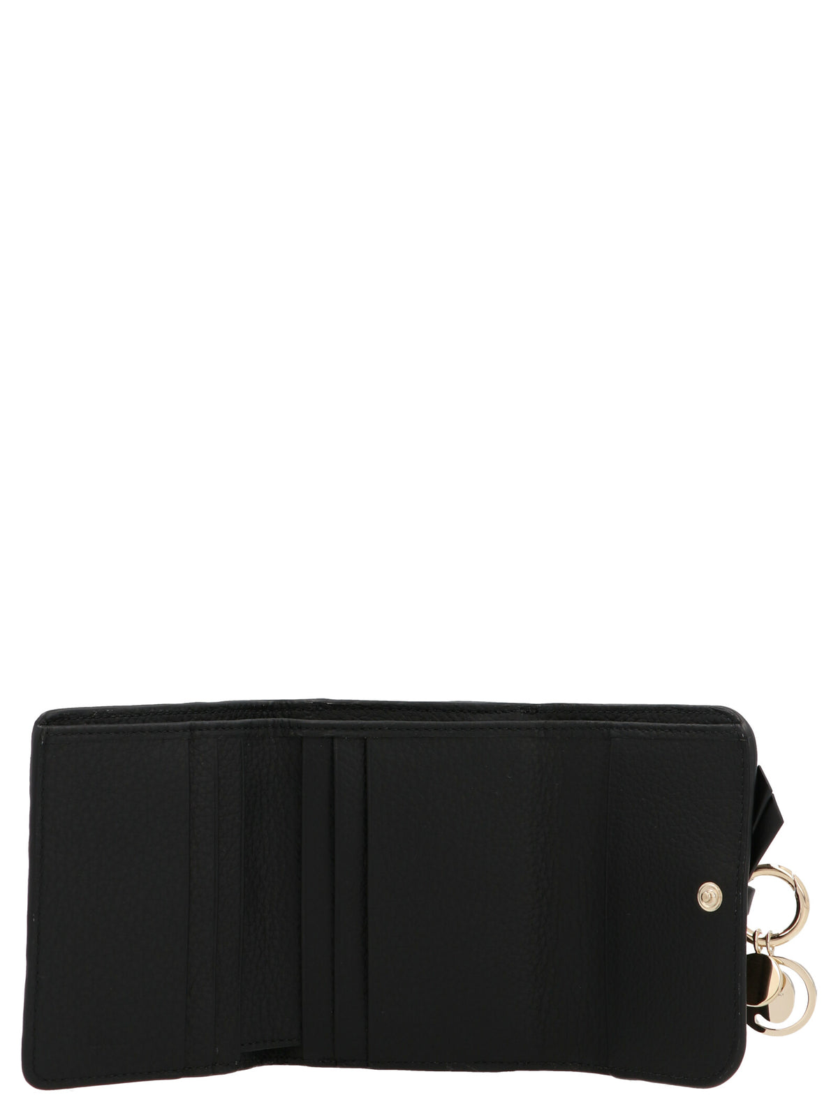 Experience the allure of the Chloé Black Calfskin Cardholder, a masterpiece of Italian craftsmanship in luxurious calf leather, perfect for the discerning individual.
