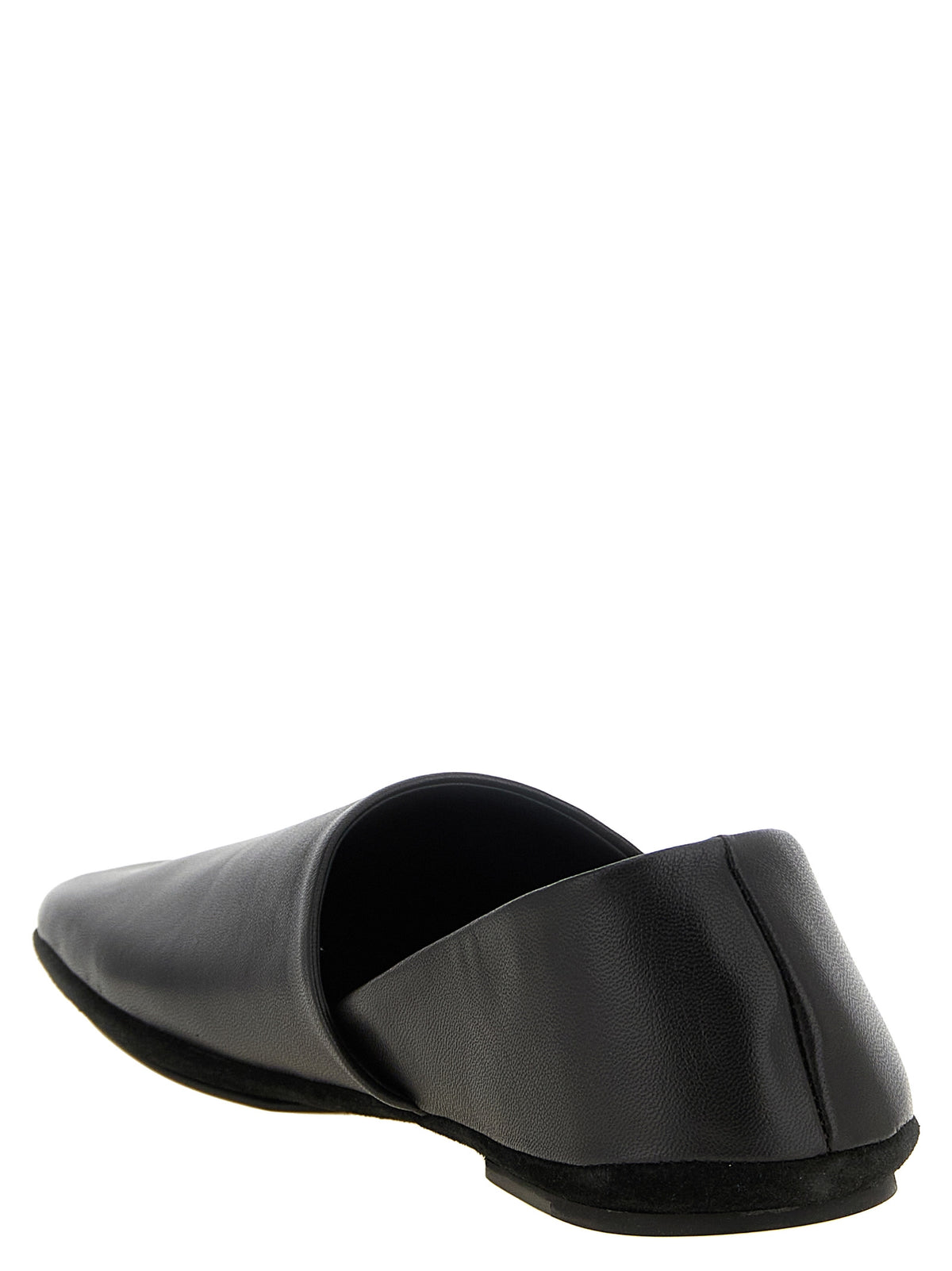 Experience the allure of Lemaire's Black Lamb Leather Slip-On Loafers, where exquisite craftsmanship meets modern elegance, perfect for the discerning individual.
