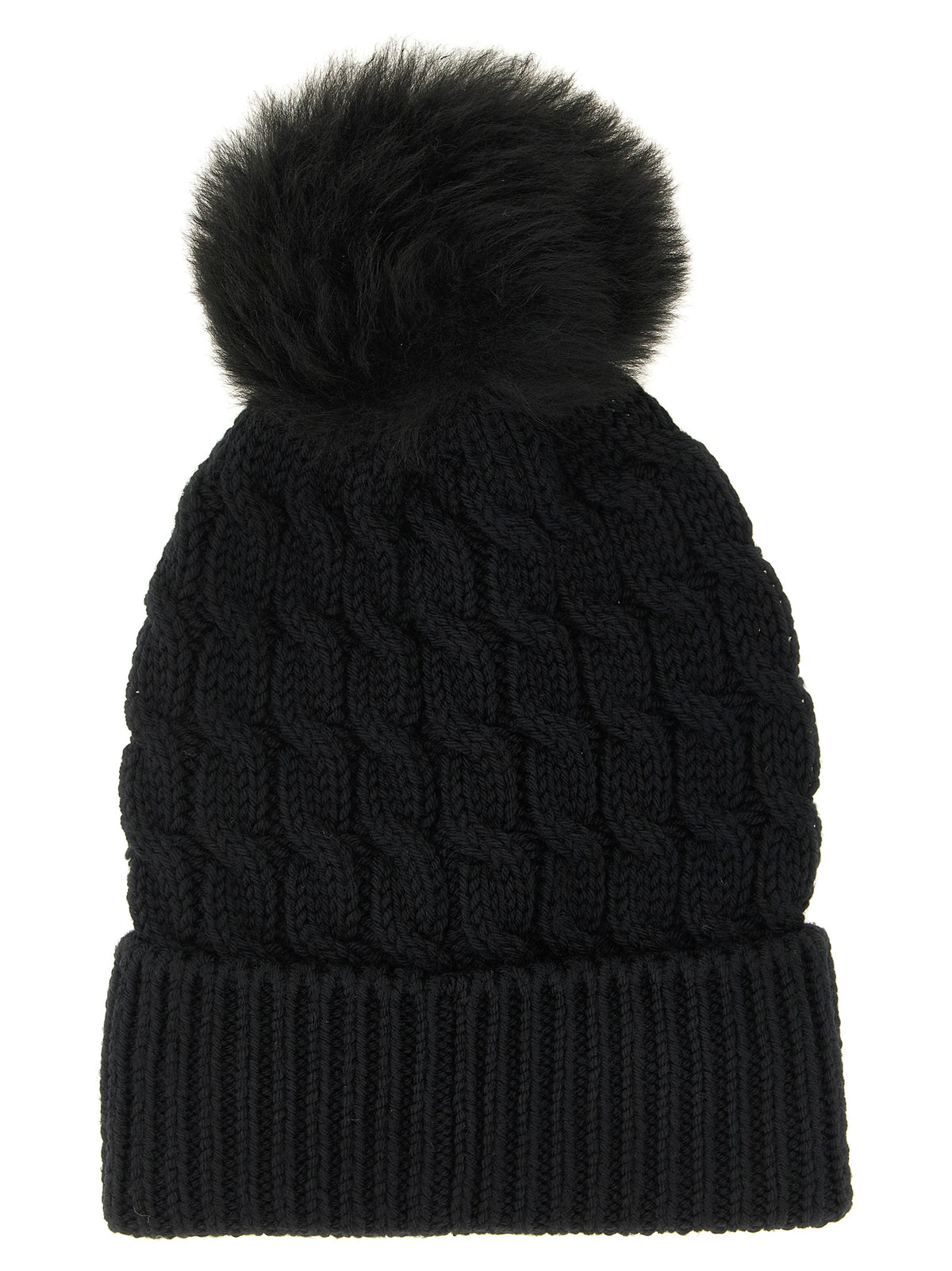 Indulge in the exquisite Moncler Grenoble Black Virgin Wool Beanie, a symbol of alpine elegance crafted from 100% virgin wool, perfect for those who embody sophistication and style.