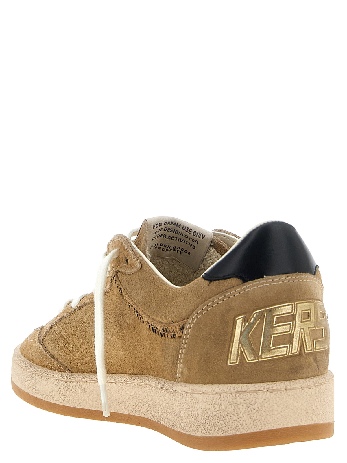 Elevate your style with Golden Goose's Beige Cowhide Low Top Sneakers, where Italian craftsmanship meets retro elegance, perfect for the discerning connoisseur.