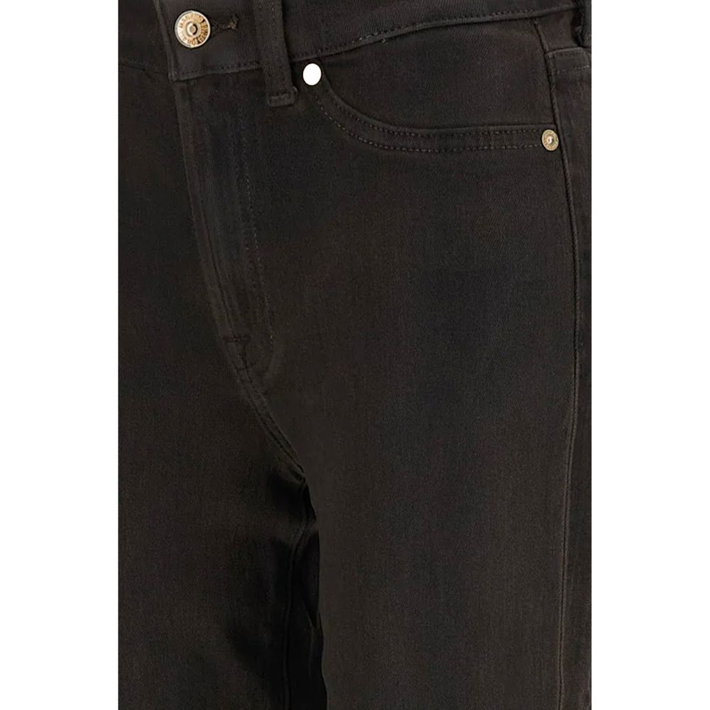 7FOR Black Bootcut Jeans - Effortless Elegance for Discerning Individuals