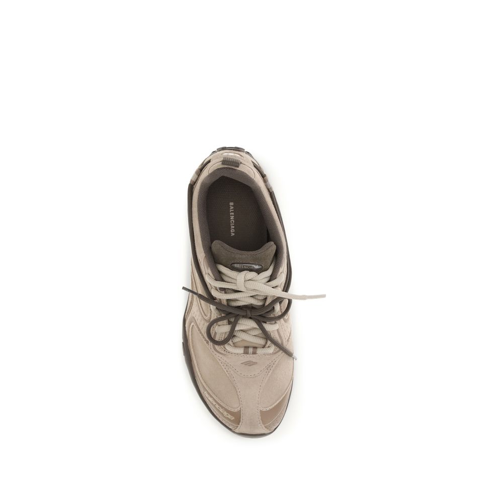 Balenciaga Beige Suede Sneakers - Luxury Athletic Elegance