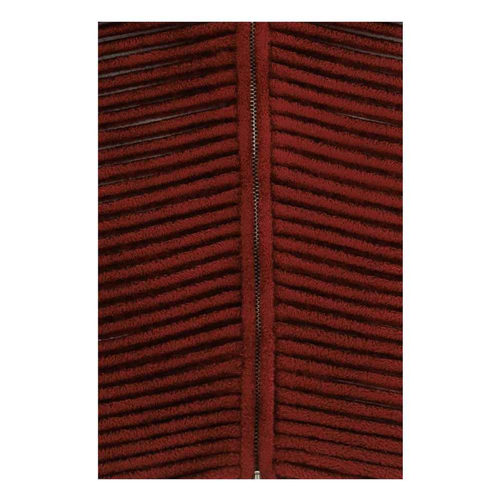 Giorgio Armani Bordeaux Viscose Cardigan - Timeless Luxury Fashion