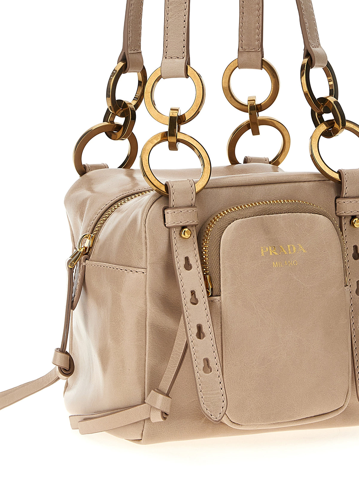 Prada Dangle Mini Calfskin Handbag - Timeless Luxury in Pink