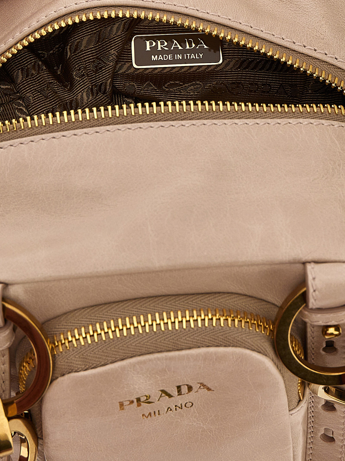 Prada Dangle Mini Calfskin Handbag - Exquisite Luxury in Pink