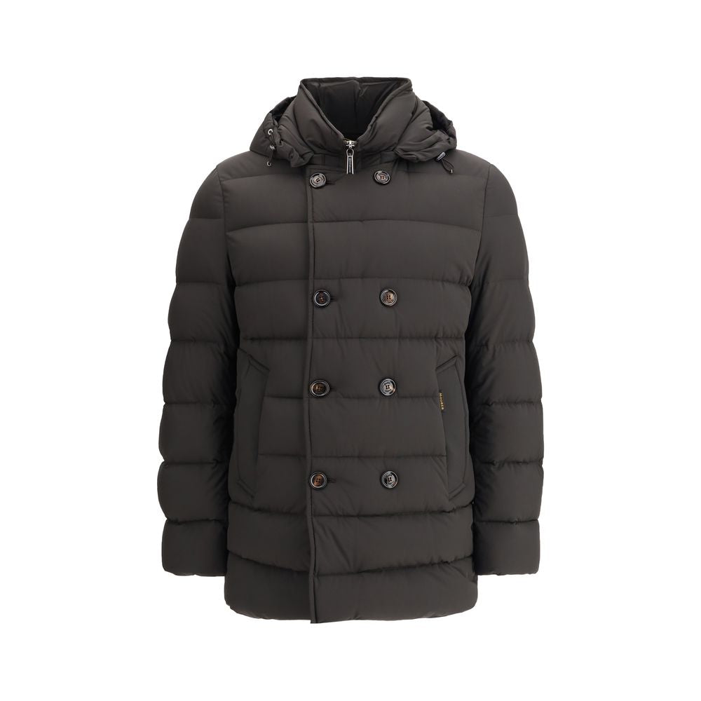 MooRER Black Polyamide Full-Length Jacket - Timeless Luxury Elegance