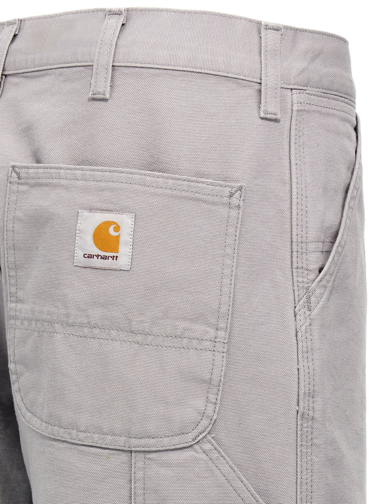 Carhartt Wip Gray Organic Cotton Casual Pants - Timeless Elegance