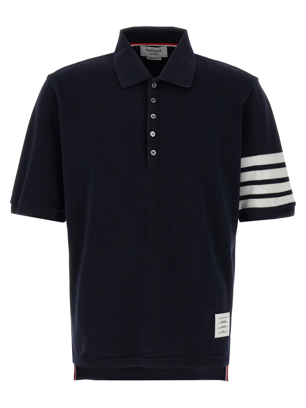 Thom Browne Blue Cotton Polo Shirt - Timeless Luxury Elegance