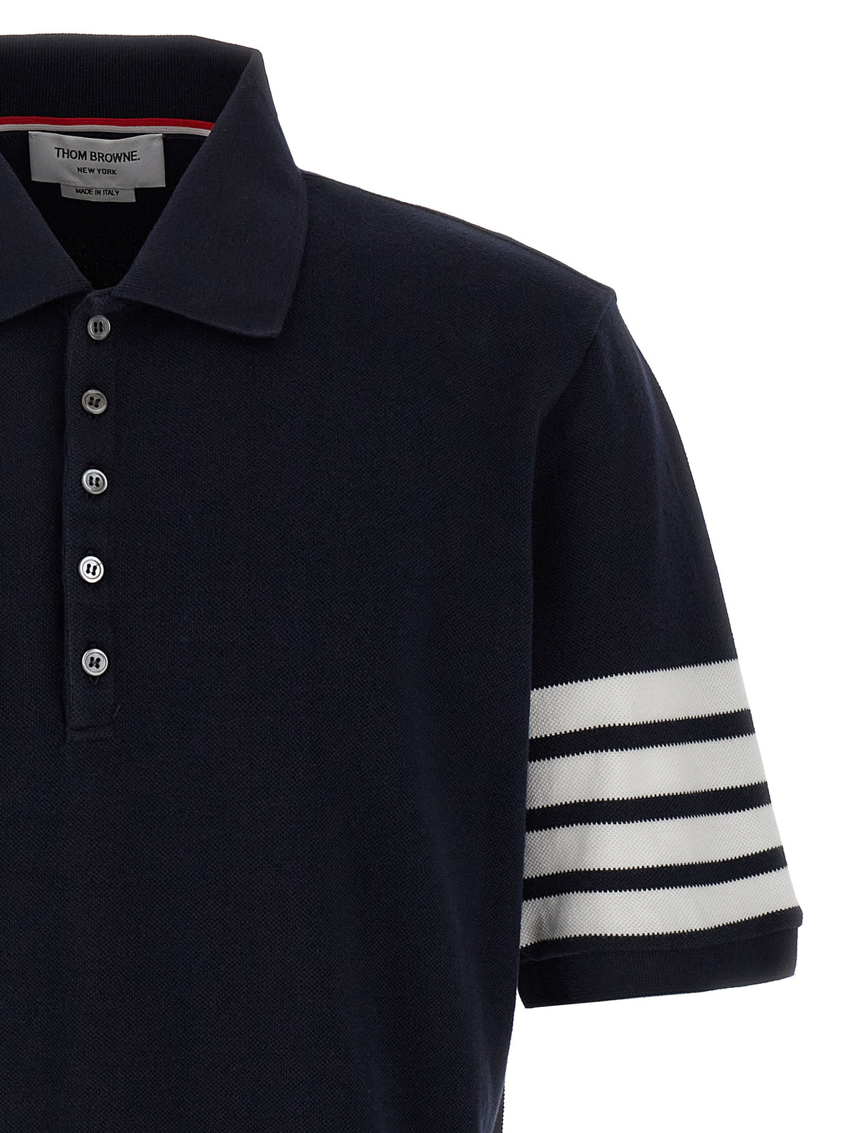 Thom Browne Blue Cotton Polo Shirt - Timeless Luxury Elegance
