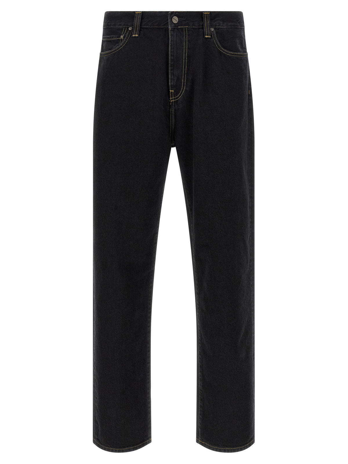 Carhartt Wip Black Cotton Tapered Jeans - Timeless Luxury Style