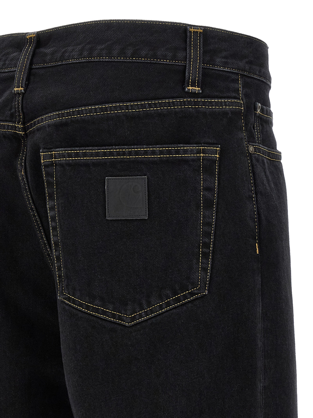 Carhartt Wip Black Cotton Tapered Jeans - Timeless Luxury Style