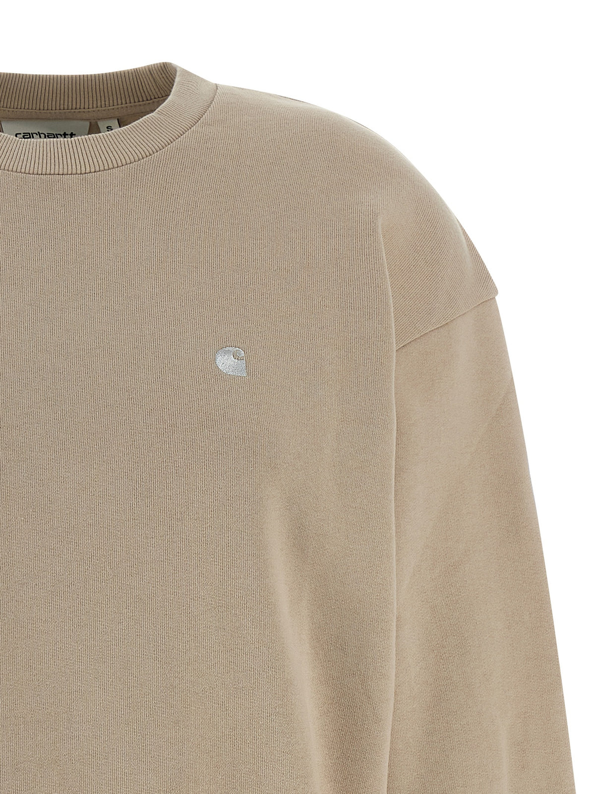 Carhartt WIP Casey Beige Cotton Sweatshirt - Elevated Luxury Comfort