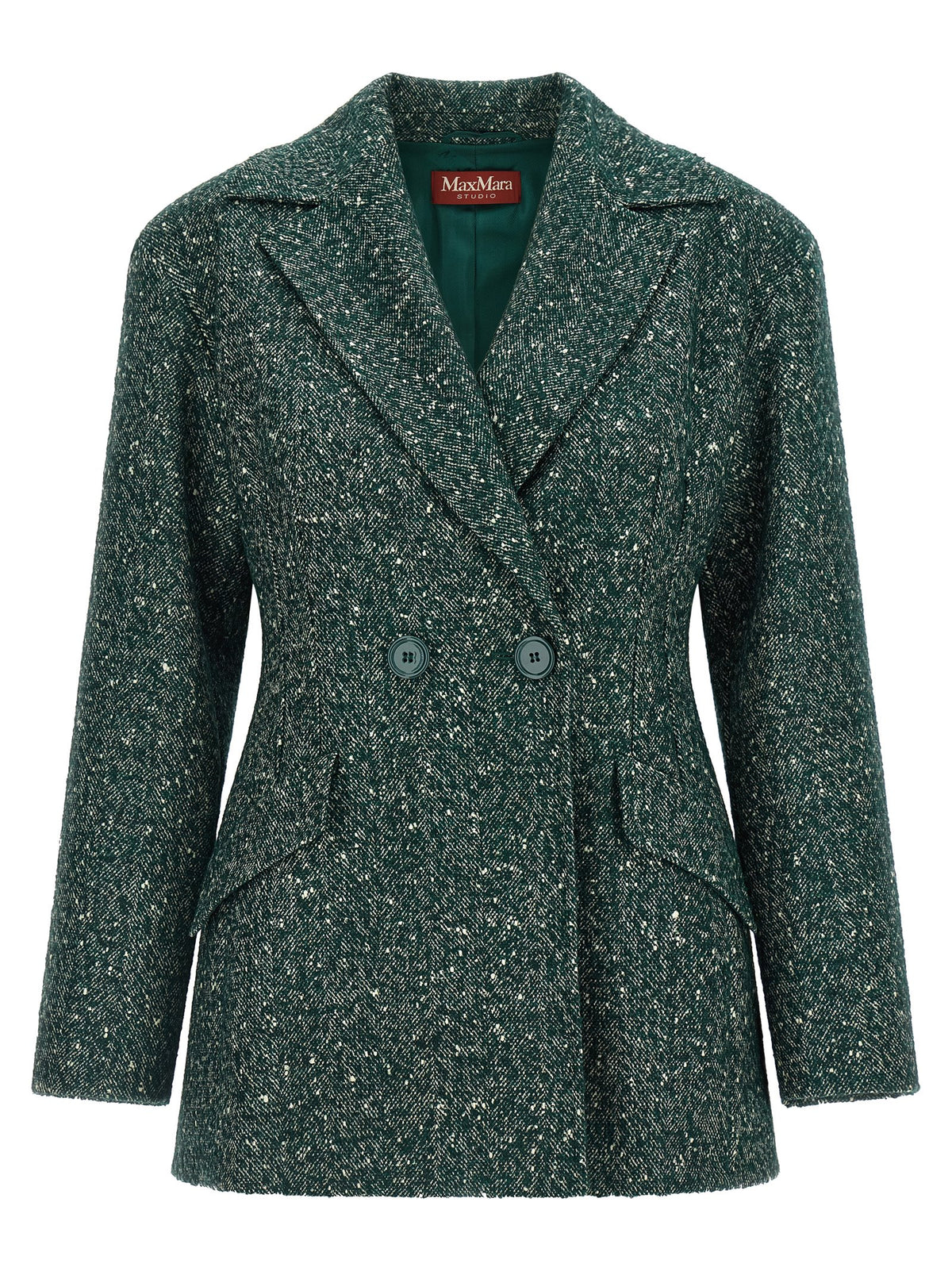 Max Mara Bicolor Virgin Wool Blazer - Timeless Elegance Redefined