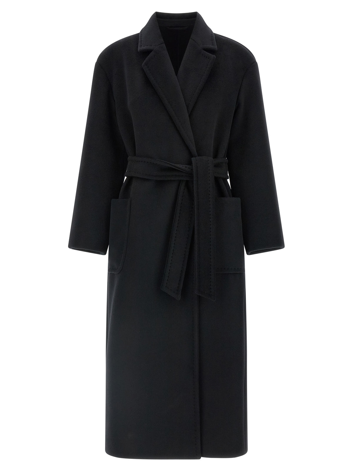 Max Mara Black Wool Coat - Timeless Elegance Redefined