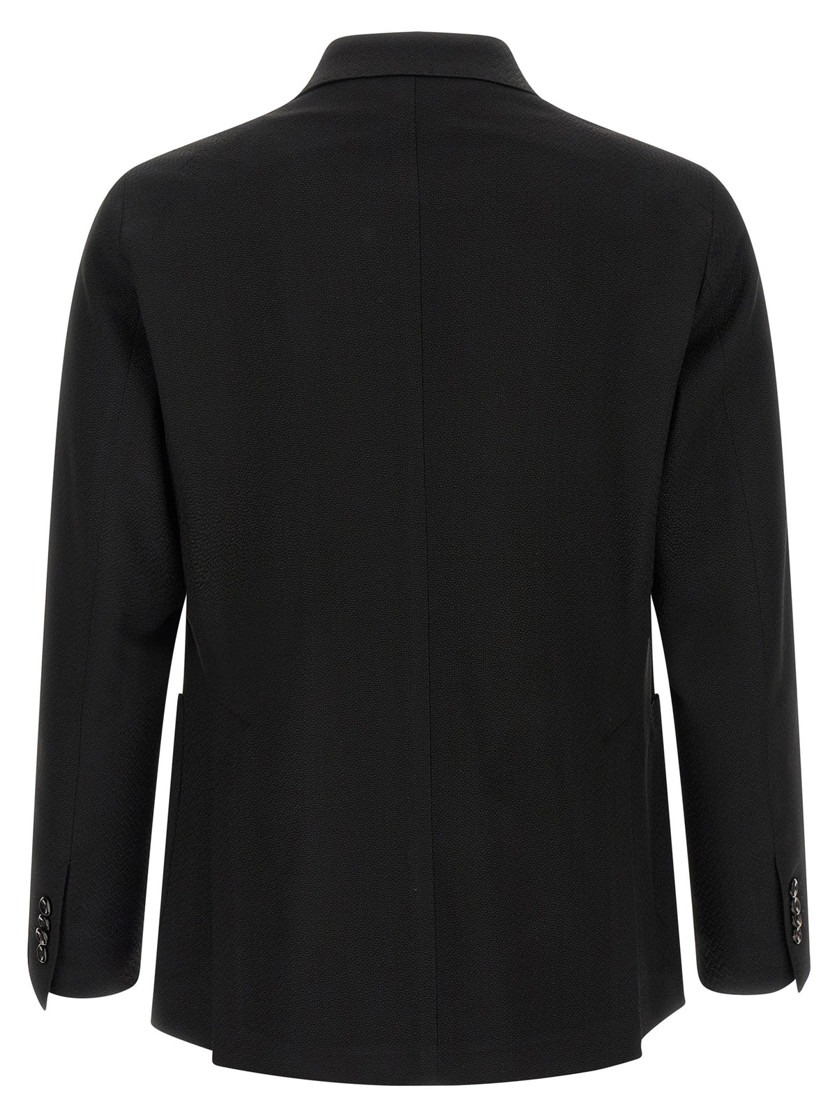 Tagliatore Black Virgin Wool Blazer - Timeless Elegance Redefined