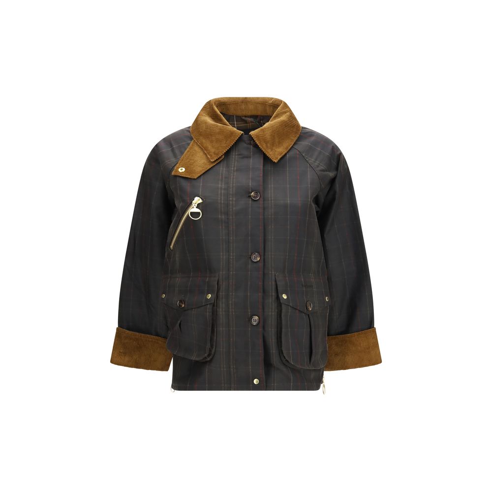 Barbour Bicolor Cotton Full-Length Jacket - Timeless Luxury Style