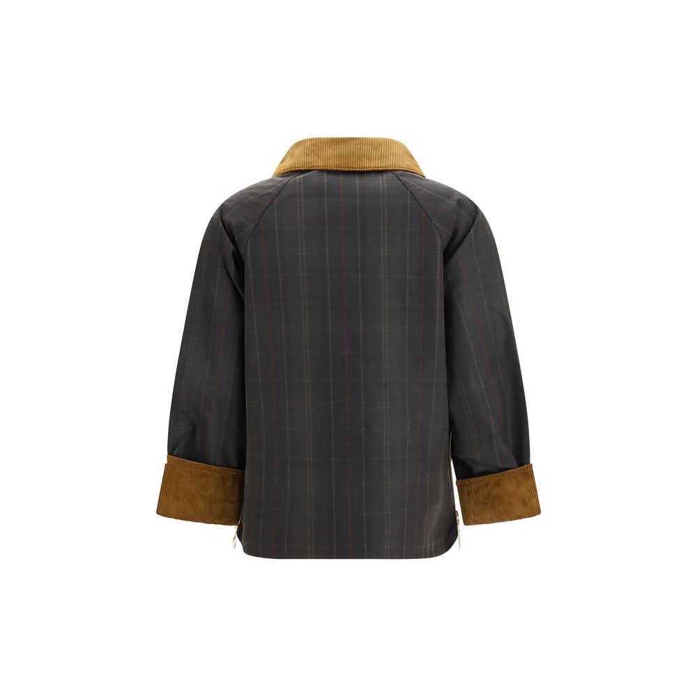 Barbour Bicolor Cotton Full-Length Jacket - Timeless Luxury Style