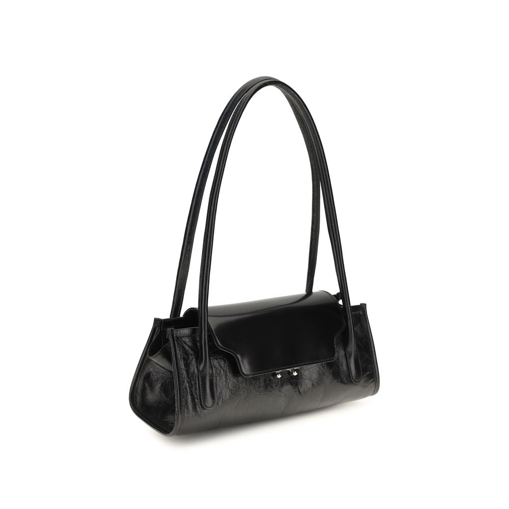 Marni Black Calf Leather Bos Taurus Shoulder Bag - Timeless Luxury