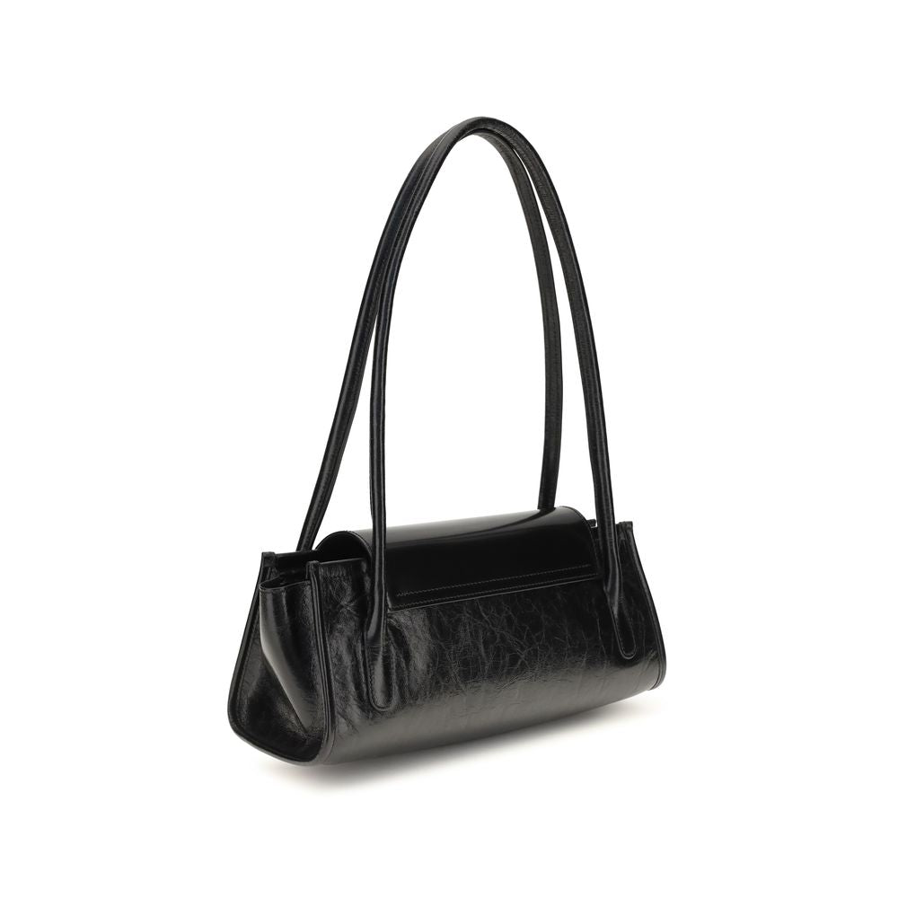 Marni Black Calf Leather Bos Taurus Shoulder Bag - Timeless Luxury