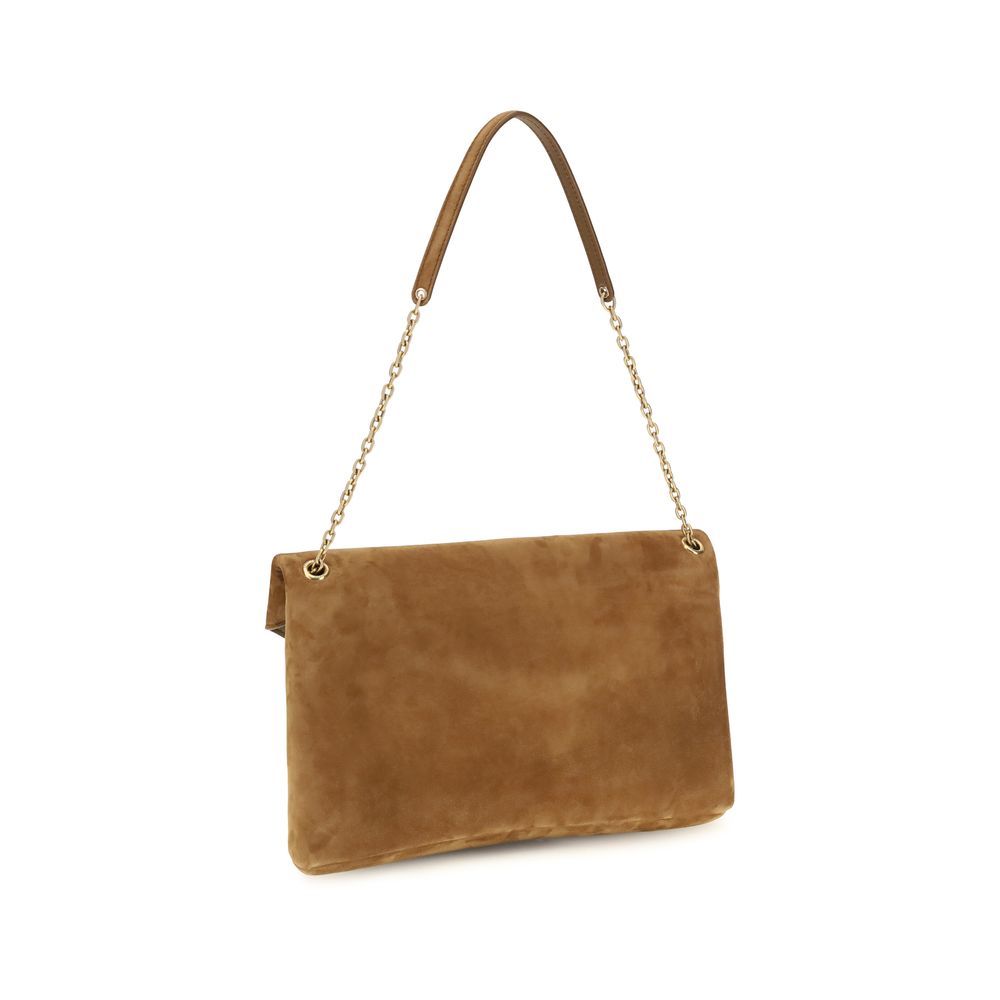Saint Laurent Cassandre Suede Shoulder Bag - Timeless Luxury