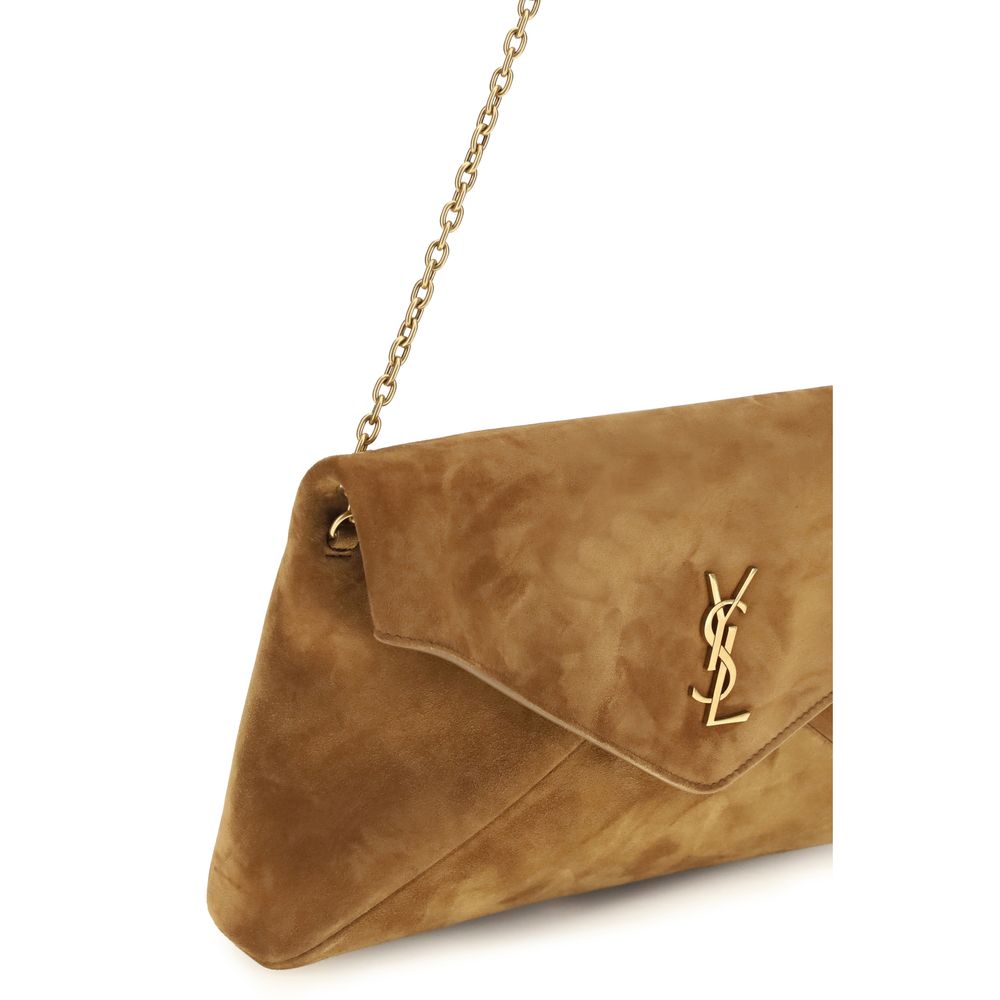 Saint Laurent Cassandre Suede Shoulder Bag - Timeless Luxury