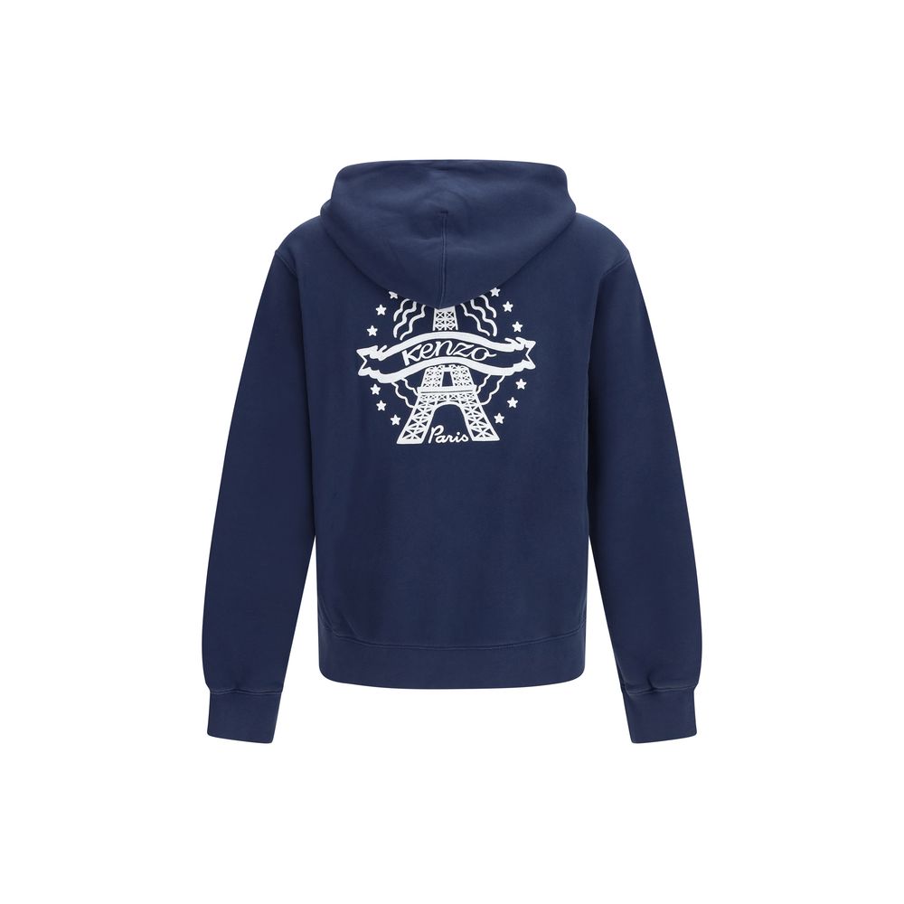 Kenzo Eiffel Tower Design Cotton Hoodie - Luxurious Comfort