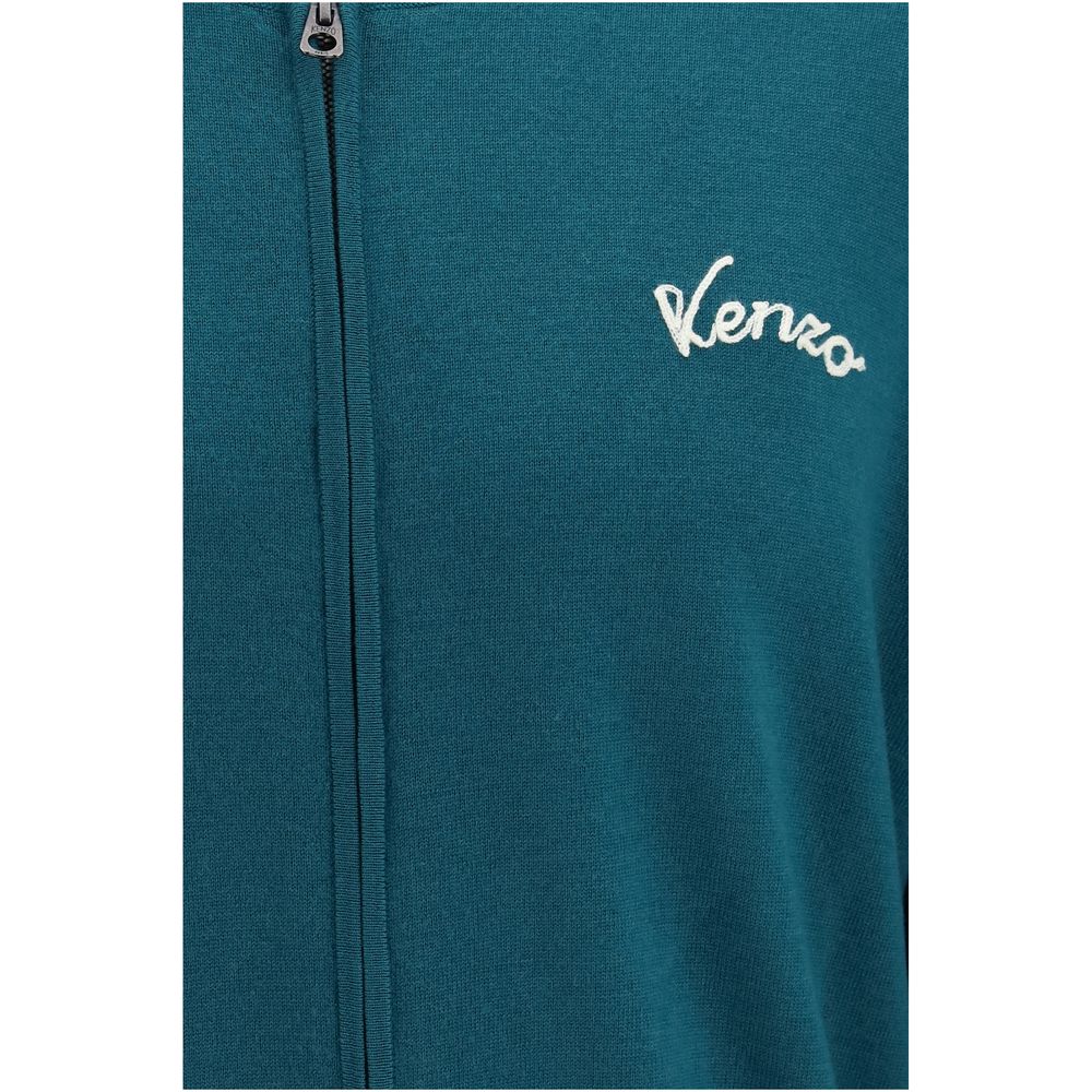 Kenzo Bicolor Wool Cardigan - Timeless Elegance in Luxury Fashion