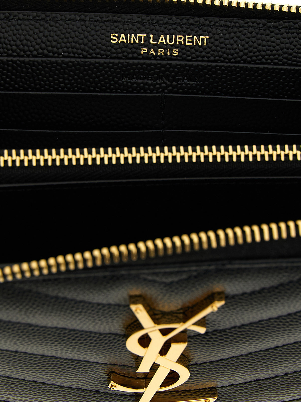 Saint Laurent Monogramme Cardholder in Black Calfskin Luxury