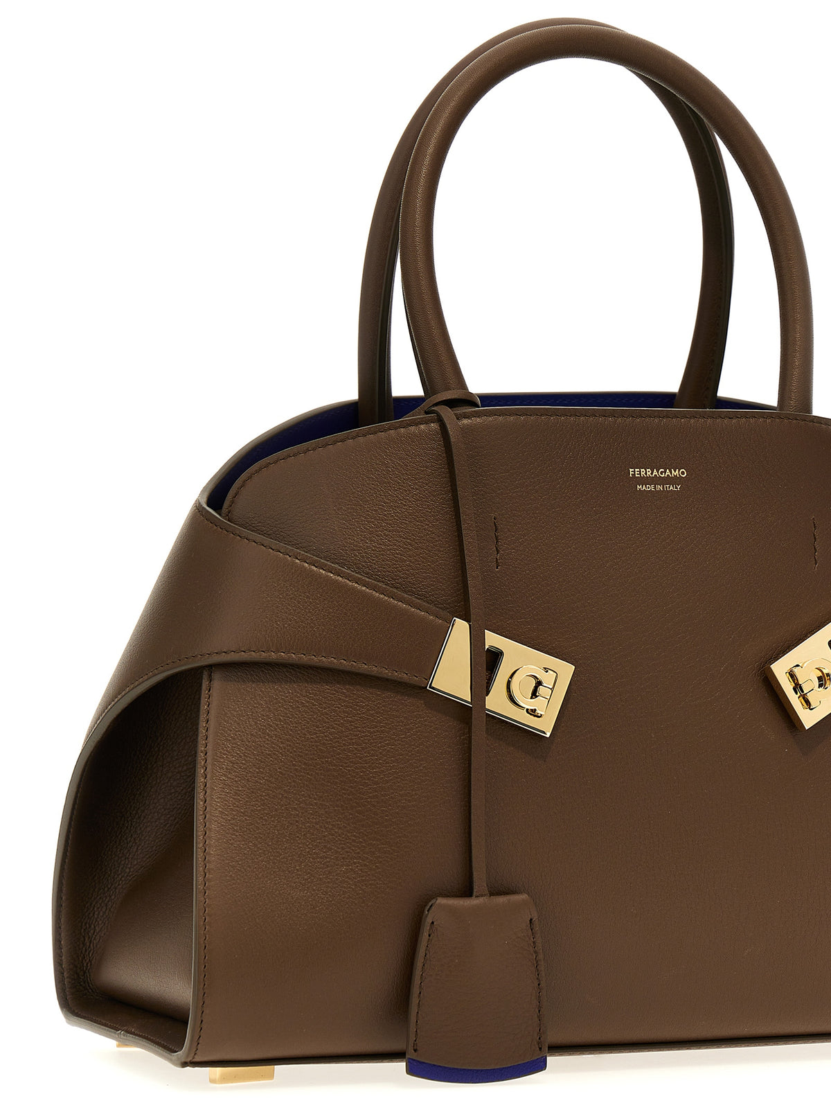 Ferragamo Brown Calfskin Handbag - Timeless Luxury Redefined