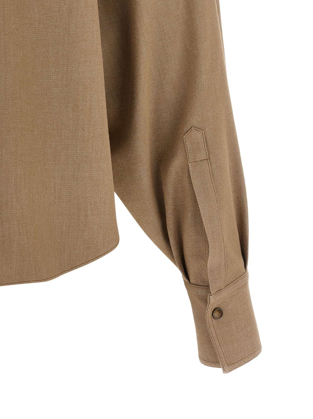 Brunello Cucinelli Beige Cotton Blouse