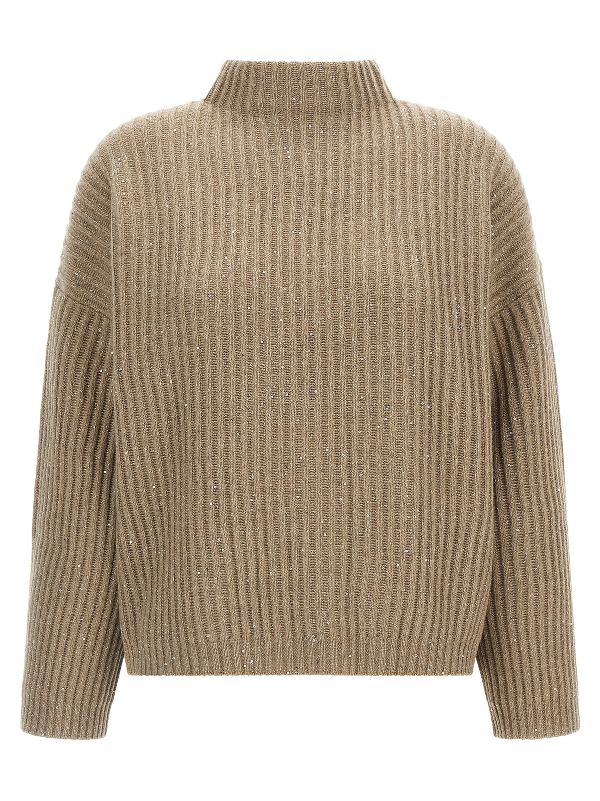 Elevate your style with the Brunello Cucinelli Beige Cashmere Cardigan, a luxurious blend of cashmere and wool, embodying timeless elegance and exquisite craftsmanship.