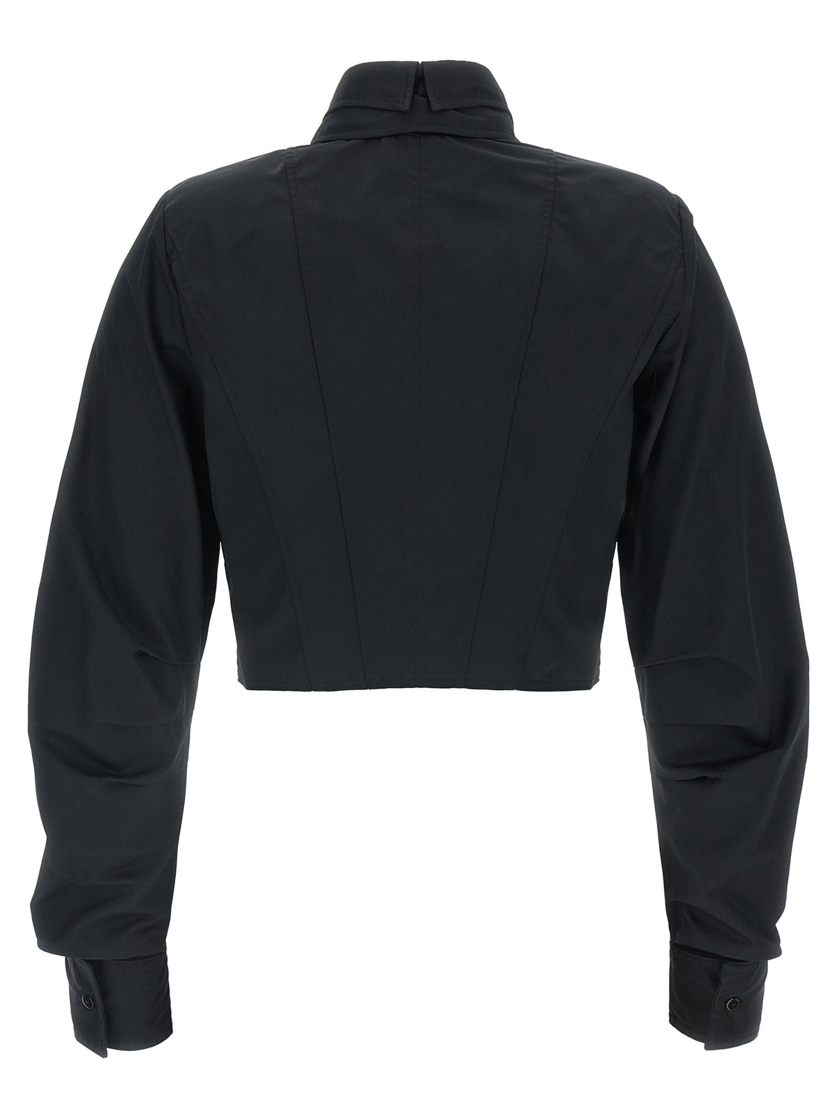 Elisabetta Franchi Black Cotton Blouse