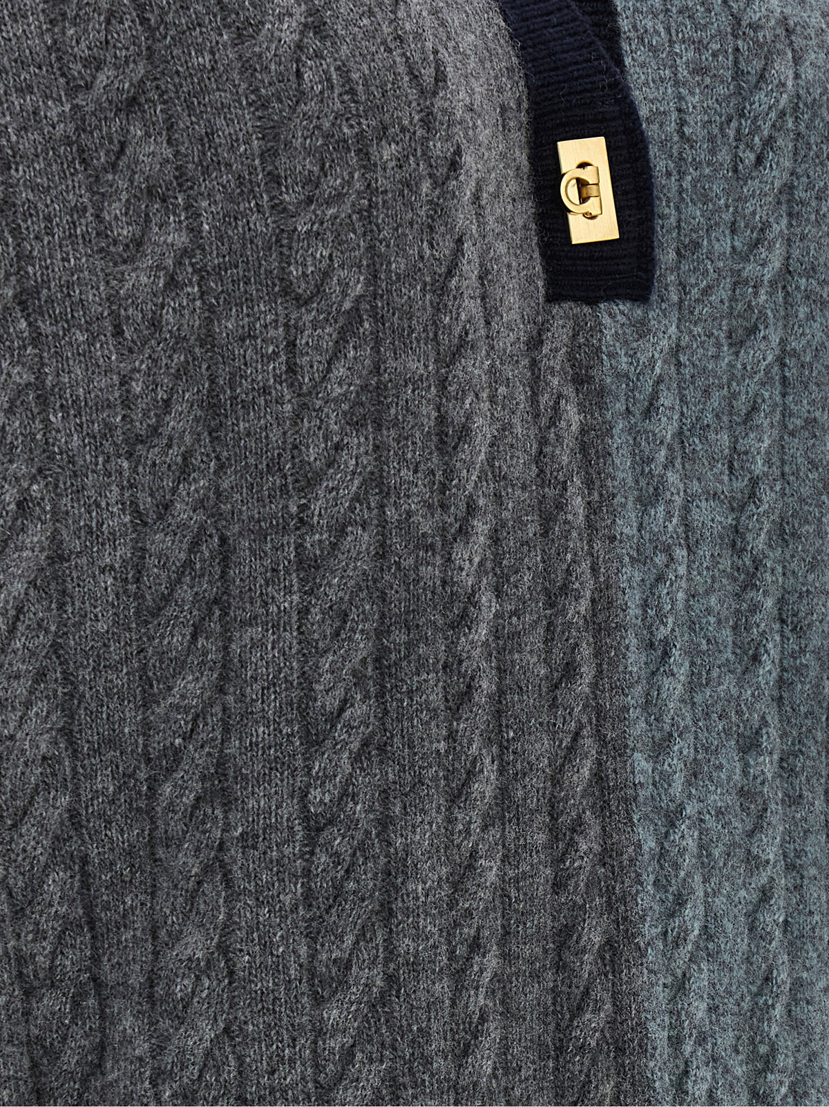 Ferragamo Multicolor Virgin Wool Cardigan
