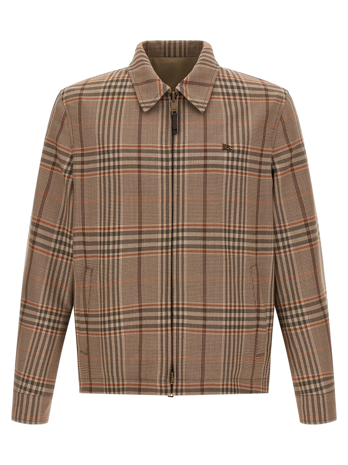Indulge in the exquisite Burberry Beige Wool Full-Length Jacket, a masterpiece of craftsmanship and timeless elegance, perfect for the discerning individual seeking luxury.
