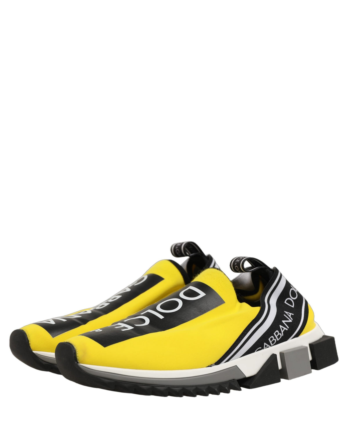 Dolce & Gabbana Yellow Sorrento Sneakers - Luxury Slip-On Elegance