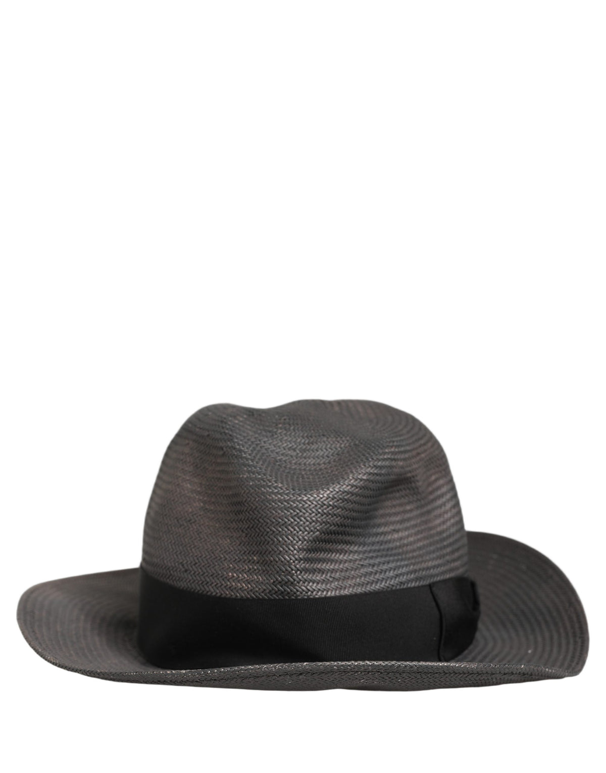 Dolce & Gabbana Gray Woven Fedora Hat - Timeless Luxury Accessory