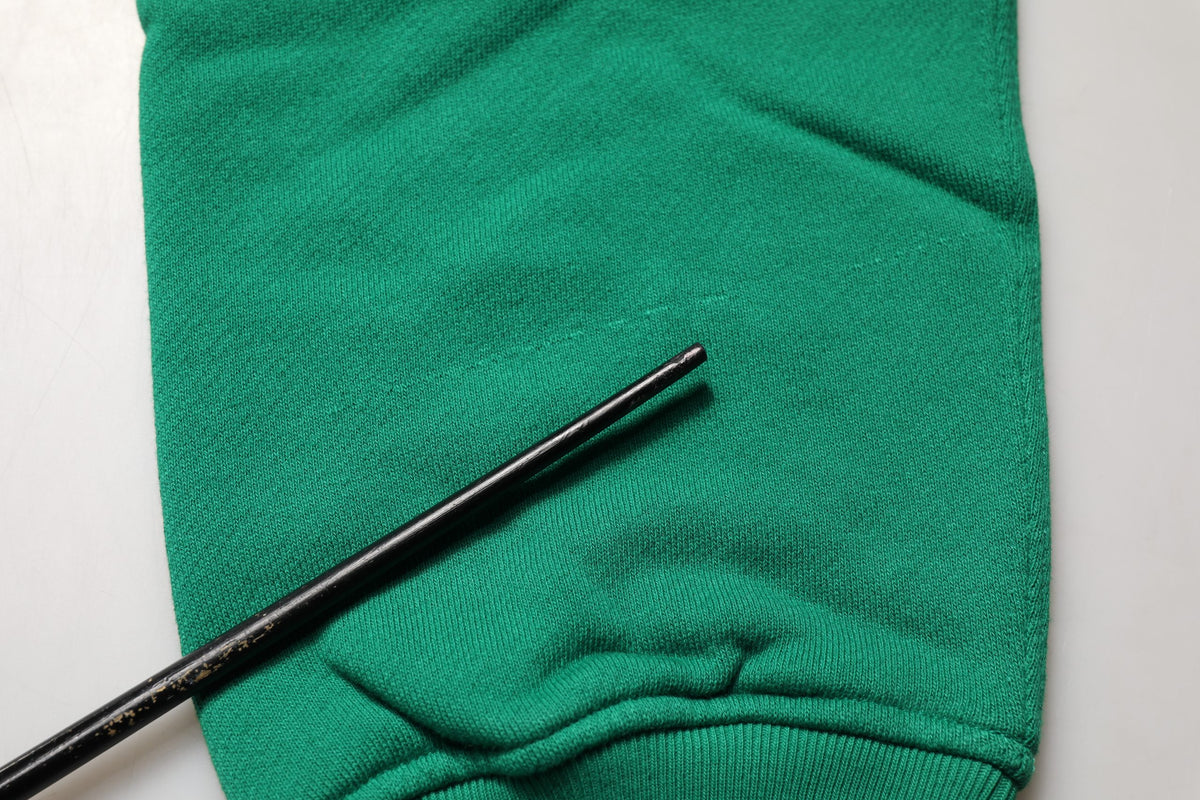 Dolce & Gabbana Green Cotton Hoodie - Luxury Fashion Statement
