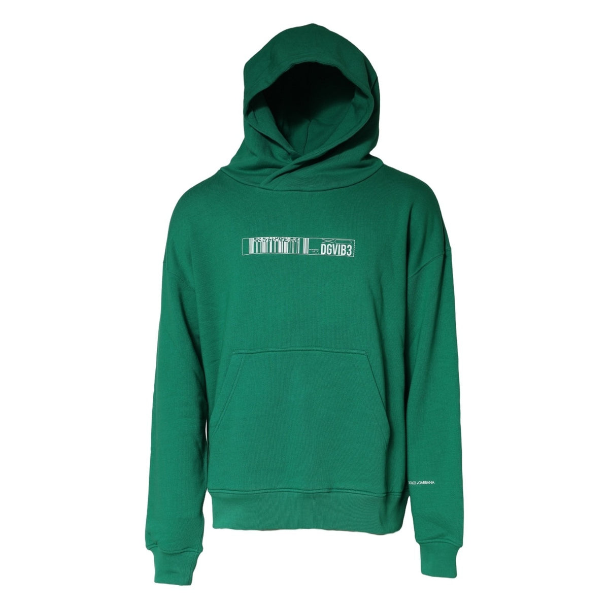 Dolce & Gabbana Green Cotton Hoodie - Elevate Your Style