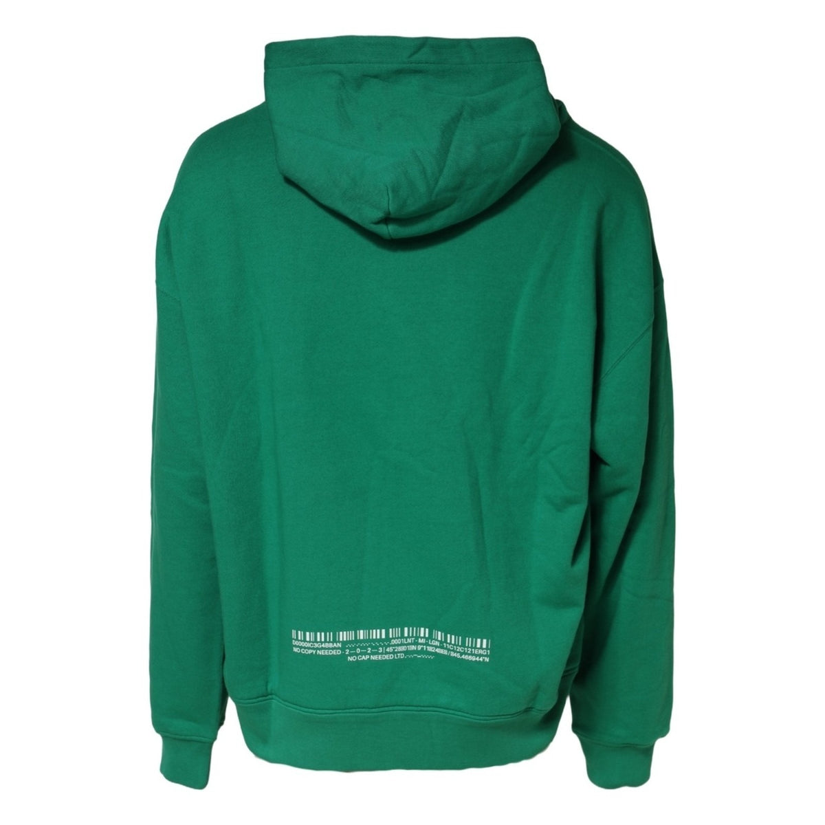 Dolce & Gabbana Green Cotton Hoodie - Timeless Luxury Elegance