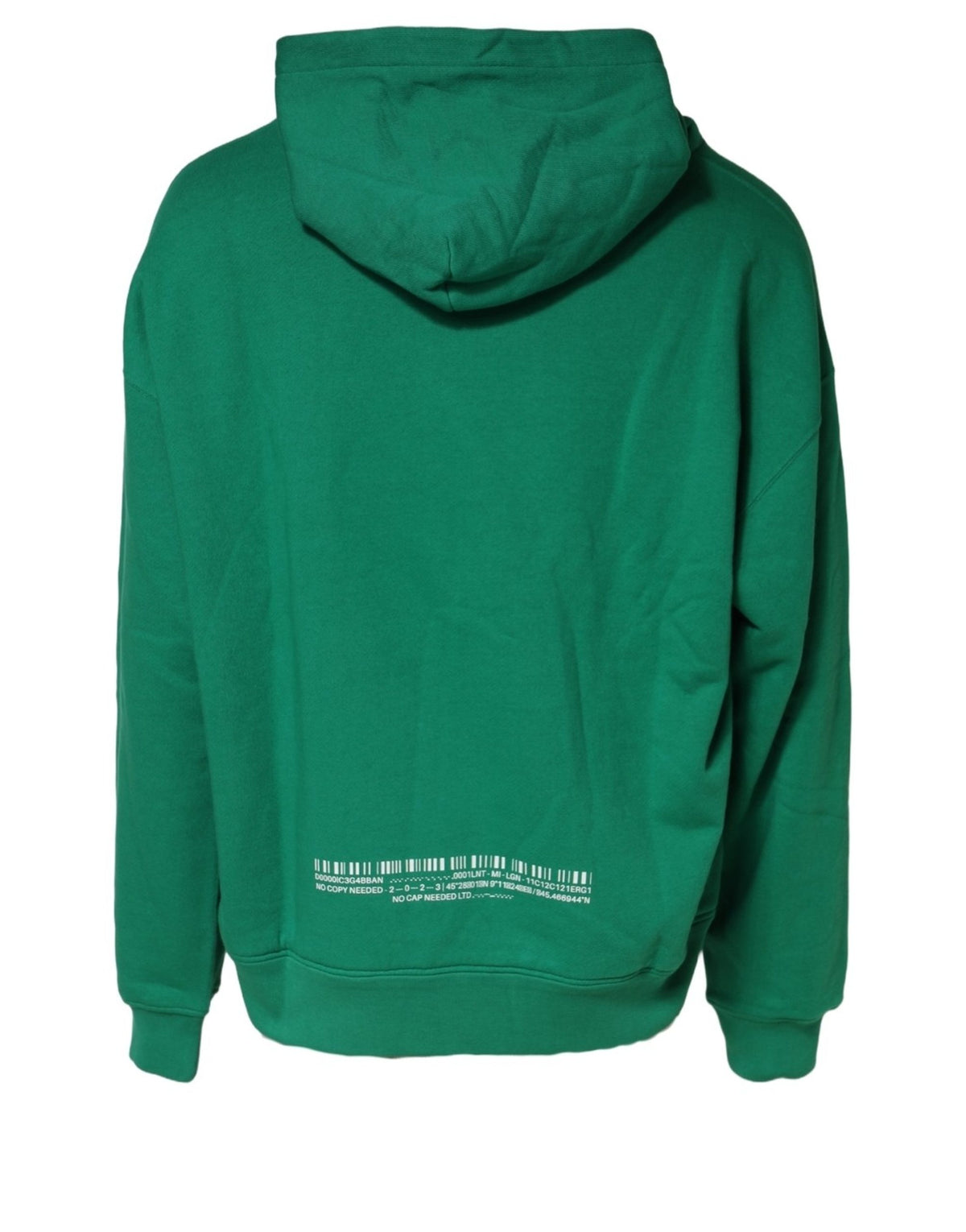 Dolce & Gabbana Green Cotton Hoodie - Timeless Luxury Style