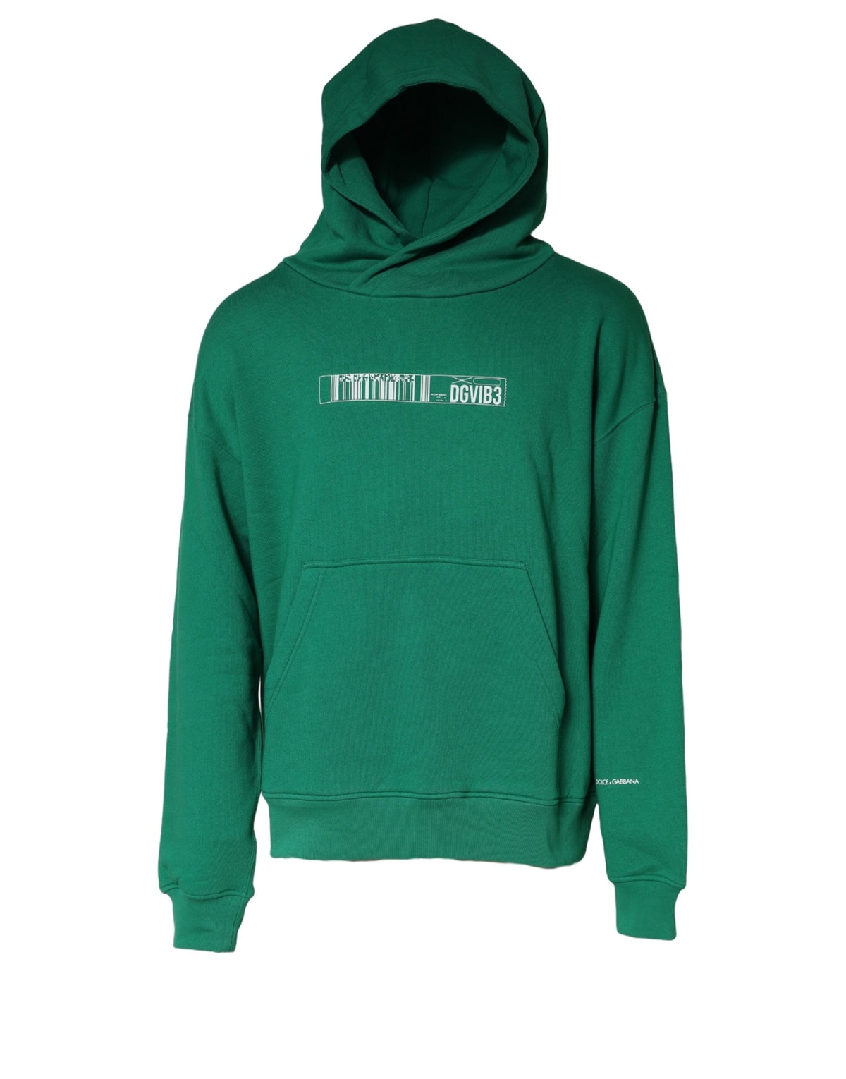 Dolce & Gabbana Green Cotton Hoodie - Elevate Your Wardrobe