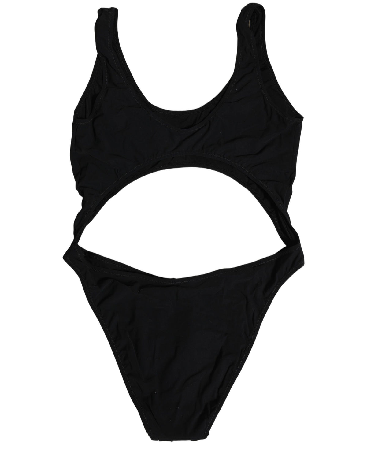 Dolce & Gabbana Black Cutout One-Piece Swimsuit - Luxury Swimwear