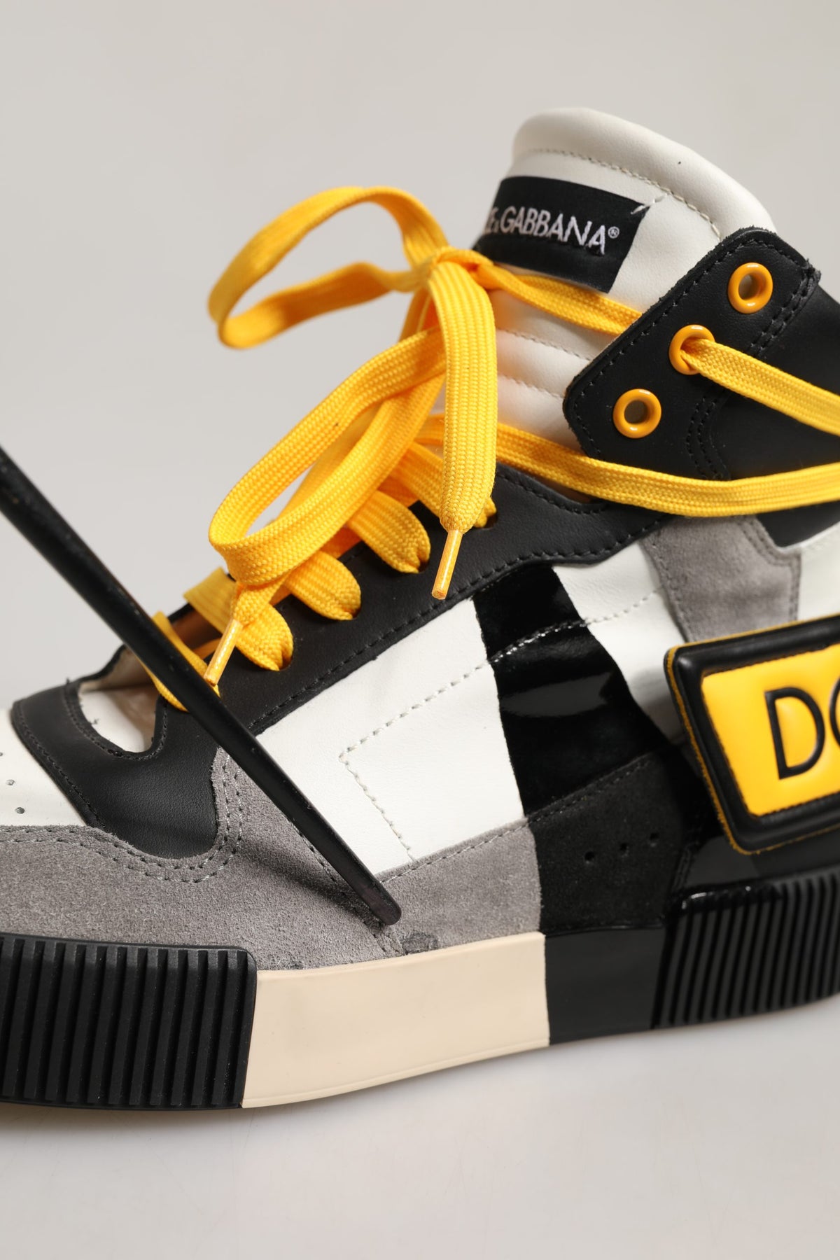 Dolce & Gabbana Multicolor High-Top Sneakers - Exquisite Craftsmanship
