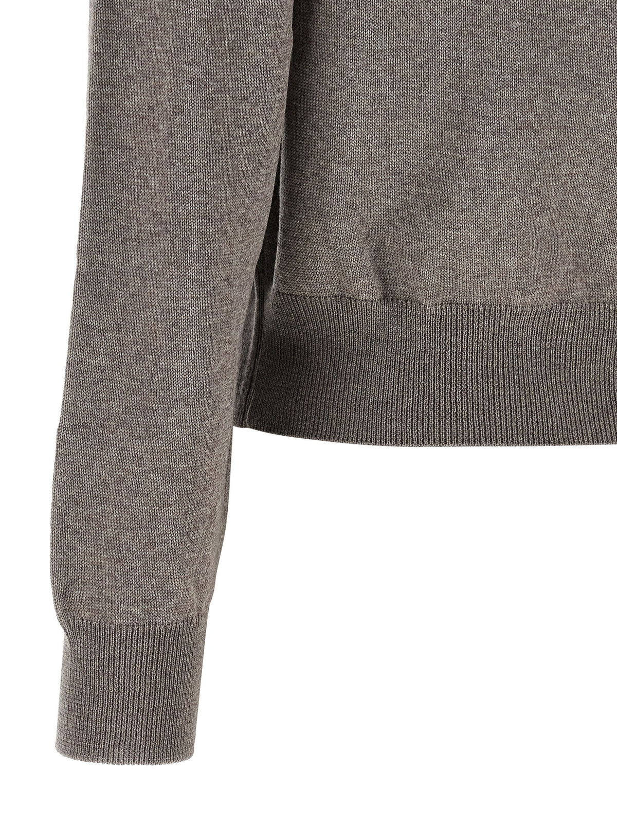 Maison Kitsuné Gray Wool Cardigan - Timeless Luxury Essentials