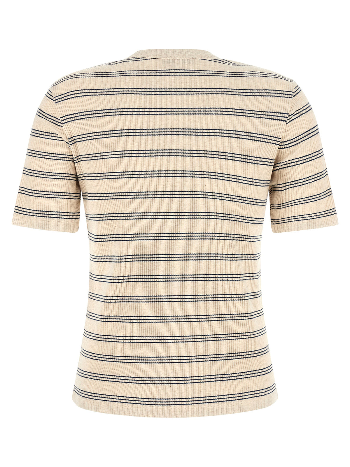 Maison Kitsuné Beige Organic Cotton T-Shirt - Timeless Luxury Essential